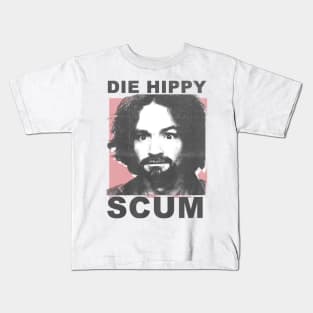 Die hippy scum vintage retro Kids T-Shirt